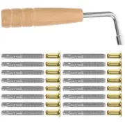 Lea String Set Lyre Harp Peg Zither Pin Tuning Key Professional Part Parts