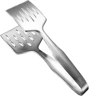 Heat-Resistant Tongs, Stainless Steel Tong, Ergonomic Design Cooking Utensils, Multi-Purpose Kitchen Accessory for Grilling, Frying, Buffet, Serving 10.63x3.94x3.07 Inch