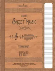 Blank Sheet Music Notebook | Music Manuscript Paper Notebook | 120 Pages | 12...
