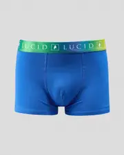 [Lucid] Lucid Men's Vibrant Fitted Boxer Shorts in Blue Size Small S Blue