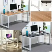 1.2M Modern Simple Office Desk Tan/White Colour Wood Home Study House PC Laptop