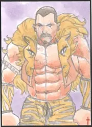 KRAVEN the HUNTER Sketch card by Artist Turtle Original Art