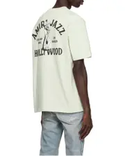 Amiri Jazz Wolf Crewneck T-Shirt XL,M,XXL Light mint green