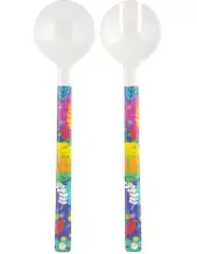 [Maxwell & Williams] Donna Sharma Byron Melamine Salad Servers 30.5cm in Multi