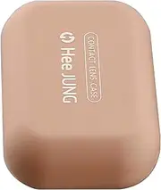 [zolyet] Portable Contact Lens Cases with Mirror Contact Lens Box Travel Contact Lenses Kit Container Eye Accessories Brown