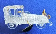 Glass Art Hand-Sculpted Vintage Car Unison Gifts Handcrafted Collection c2000