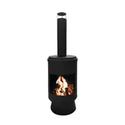 Glasshaus Co. Fire Pit Chimney Fireplace Outdoor Camping Portable Patio Heater 105cm