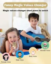 Mini Karaoke Machine with 2 Wireless Microphones Portable Bluetooth Speaker