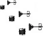 [Krstudent] Titanium Earrings Studs, Hypoallergenic Stud Earrings for Women Girls Men 5mm