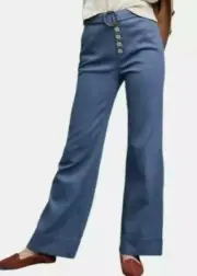 Anthropologie Cassidy Belted wide-leg pants size 12 and 14