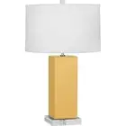 Robert Abbey Harvey 1 Light Table Lamp, Sunset Yellow Glazed Ceramic - SU995