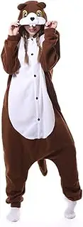 [CHE PJ's] Squirrel Onesie One-Piece Pajamas Animal Cosplay Costume Halloween Xmas Gift