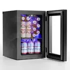 Pro 24 Can Glass Door Mini Fridge – Beverage Refrigerator with Touch Control, Wi