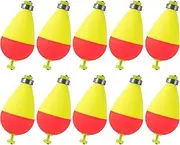 Acunny Trout Float, Set of 10, Oval Floats for Fishing, Weighted Cork Ball, Sports Accessories for River, Lake, Deep Water, Trout, Outdoor Fishing