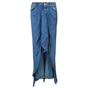 [Balmain] Knotted Draped Denim Pants