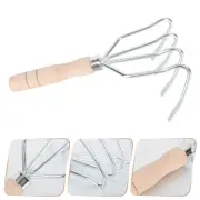 Garden Rake Manual Weeder Claw Twist Tiller Four-tooth Teeth