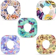 25pcs Sensor Covers for Dexcom G7, Waterproof Adhesive Patches, Blood Sugar Monitor Patch, Butterfly Print Sensor Sticker Accessories, Compatible with Dexcom G7 (5 Styles)
