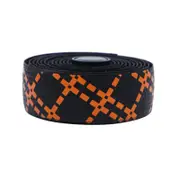 Single Double Color Anti-skid Sweat Absorbtion Silica Gel Highway Bicycle Strapping Black + orange