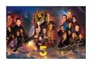 Babylon 5 1 mounted sci fi TV show A4 poster Choice of frame.