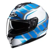 C70N Holt White Blue Full Face Helmet