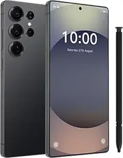 C25 Ultra 5G Unlocked Cell Phone,12+512GB Memory Android Phone,108MP Zoom Camera, Android 14 Smartphone,Build in G Pen, 6.8“ HD Screen,6800mAh Battery Life, Dual SIM/Face ID/GPS (Titanium Black)