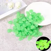 Luminous Stones Gemstones for Children, 1Cm Glow in The Dark Pebbles Rock Cobblestones Glowing Garden Decoration Garden Lawn Aquarium,Grass,500pcs