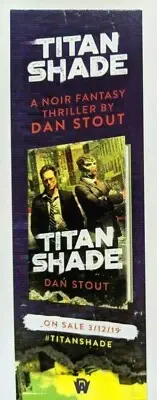 NEW BOOKMARK for Titan Shade Book by Dan Stout Noir Fantasy Thriller