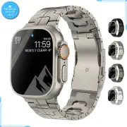 Titanium Metal Band Strap For Apple Watch Ultra 49MM Mens Fashion Bracelet