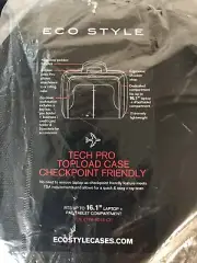 New Eco Style Tech Pro Toploaded Carry On Case Red Black ETPR-RD15-CF