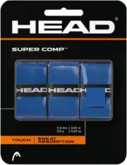 Super Comp Racquet Overgrip - Tennis Racket Grip Tape - Black (3-Pack)