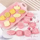 8Pcs/Set Decorating Biscuit Molds Plastic Cookie Cutters