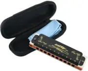 EASTTOP 10Hole Diatonic Blues Harmonica 12tones Black Professional Harmonica New