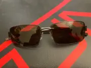 TUMI TOBIN CHOCOLATE ZEISS POLARIZED LENS BROWN SUNGLASSES MADE IN JAPAN