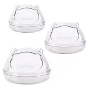 Hamster Sand Bathroom Durable Plastic Sand Bath Container Transparent Sand Box