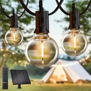 75FT Solar String Lights Outdoor Waterproof with Remote, Solar Patio Lights with