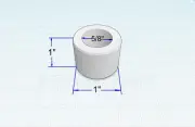 Reducing Nylon Bushing Adapter 1" to 5/8" for 1" thick Bench Grinder Wheel