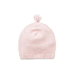 【Purebaby】澳洲有機棉 嬰兒純棉針織帽 3色(薄針織 新生兒 帽子)