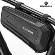 ROCKBROS Bicycle Triangle Bag Water Resistant Hard Shell Cycling Frame Bag Black