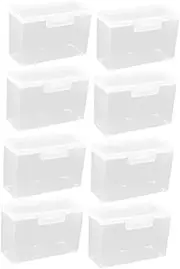 Plastic Playing Card Case Holder,8 Pcs Boxes Poker Storage Box Cards Card Holder Card Case Clear Cases Business Card Plastic Box Empty Poker Transparent Plastic Poker Cards Organizing Box Container