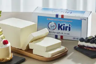 kiri奶油乳酪 凱芮 法國 - 1kg×4入 凱芮全脂軟乾酪 (需冷藏配送或店取) 穀華記食品原料