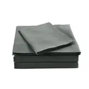 Royal Comfort Bedding Sheet Set/2x Pillowcases Blended Bamboo Charcoal