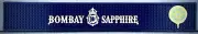 Bombay Sapphire Gin Navy Blue Rubber Bar Rail Runner Spill Mat Cave Decor *NEW!*