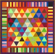 TRAPEZE - 69" x 69" - Pre-cut Patchwork Quilt Kit by Quilt-Addicts Double