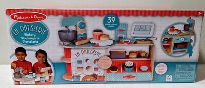 Melissa & Doug La Patisserie Wooden Bakery With Play Food And Baking Accessories