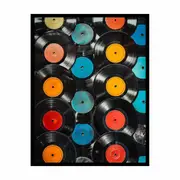 Vinyl Records Poster Framed Print Fine Art Poster Print