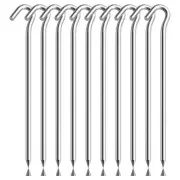 10PCS Tent Stakes Pegs with Hooks, Camping Tent Stakes for Outdoor Travel5904