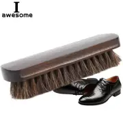 Natural Horsehair Shoe Brush for Leather, Suede & Nubuck Boot Polish