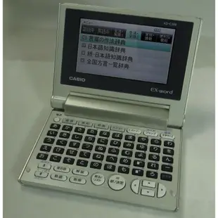 ੈ✿ CASIO 日文電子辭典XD-C200 輕便型彩色畫面 五十音鍵盤 明鏡 外來語字典 方便輕巧 功能完全正常九成新