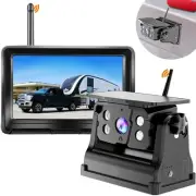 Wireless Backup Camera Solar Magnetic for Car RV Trailer Truck Camper 5th Whe...