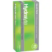 Hydralyte Effervescent Lemon/ Lime 40 pack